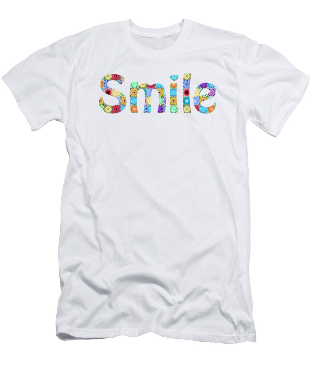 Colorful Happy Fun Art Smile Sharon Cummings T-Shirt