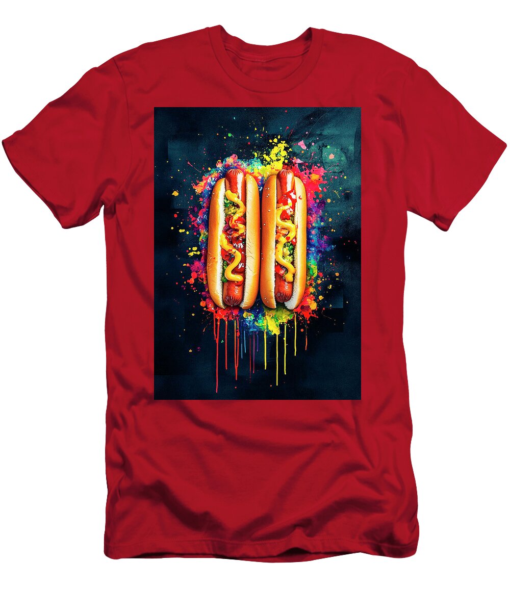 Colorful Hot Dogs Art Merssi Norely T-Shirt