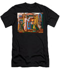 Colorful Market Scenecomposition with Figures 1965 Mario Zanini T-Shirt