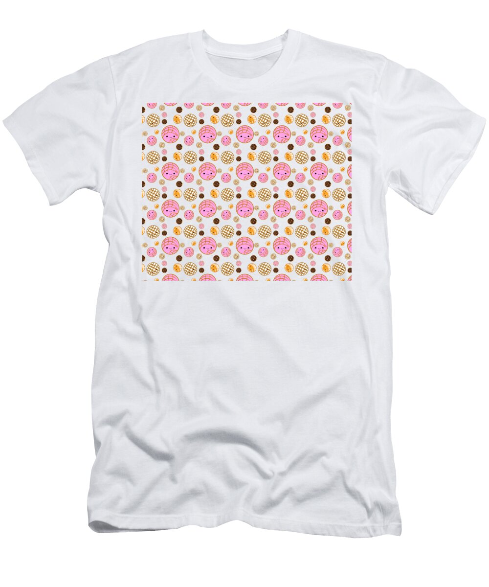 Colorful Mexican Pan Dulce Conchas Pattern Ivan Florentino Ramirez T-Shirt