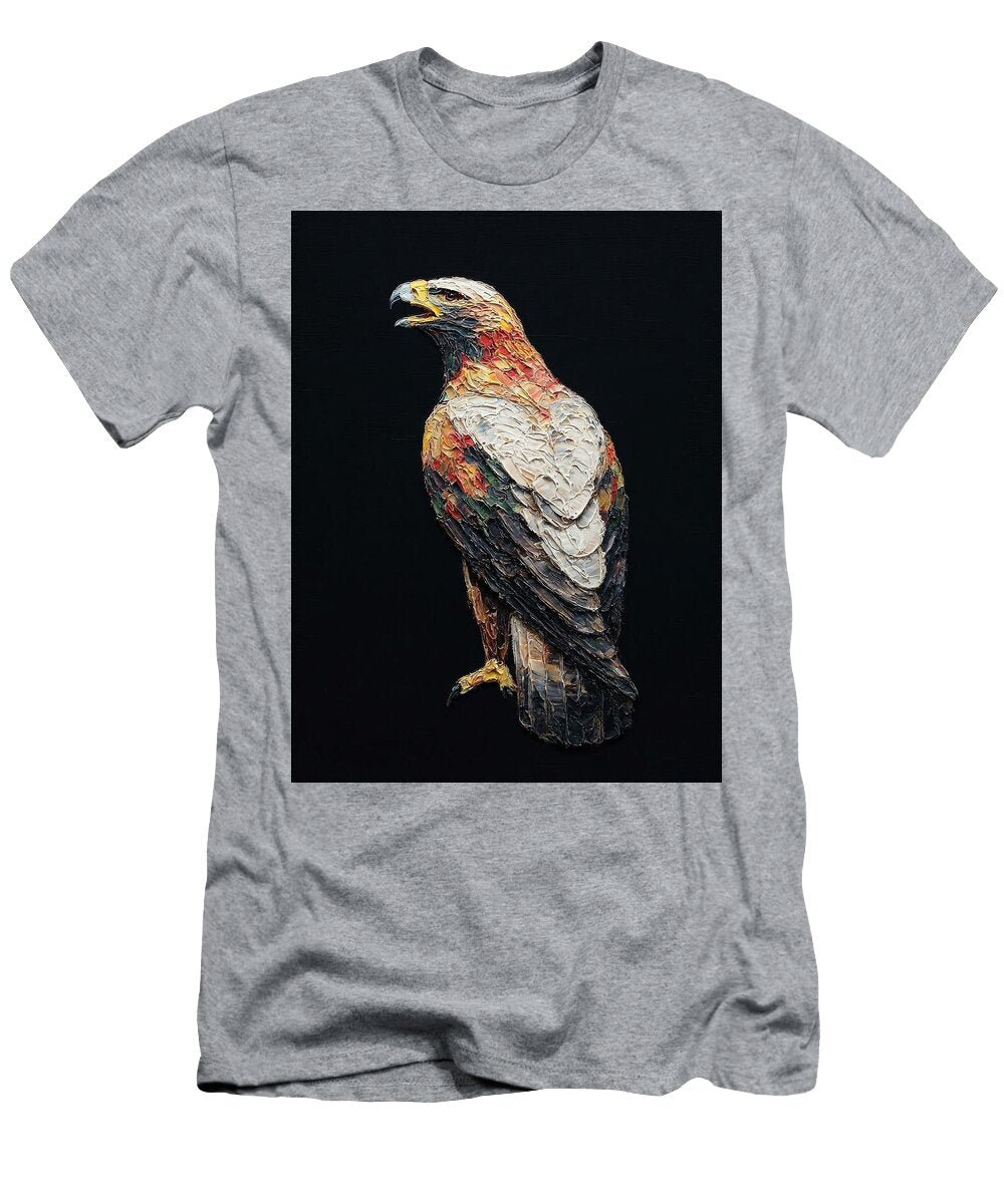 Colorful Mosaic of a Majestic Bird Golden Eagle Clutching Prey Hugo Boyle T-Shirt