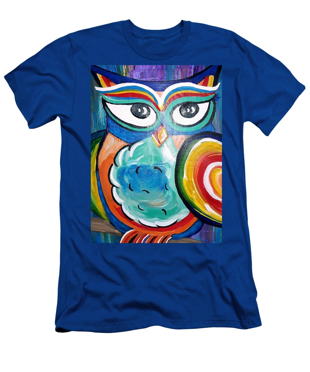 Colorful Owl Kristi Argyle T-Shirt