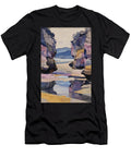 Colorful Rocky Landscape Reflections Punakaikis Skyline Pancake Rocks Nicholas Cummings T-Shirt