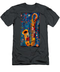 Colorful Saxophone Carnival Playful Patterns and Bold Designs Olfactoart Studio T-Shirt