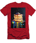 Colorful Stacked Pancakes with Syrup and Candies Merssi Norely T-Shirt