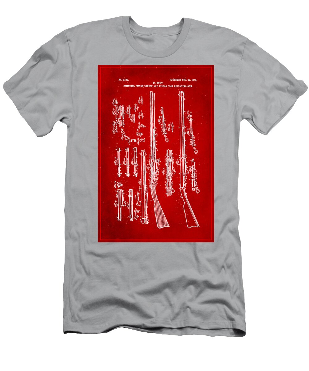 Combined Piston Breech and Firing Cock Repeating Gun 1d Brian Reaves T-Shirt
