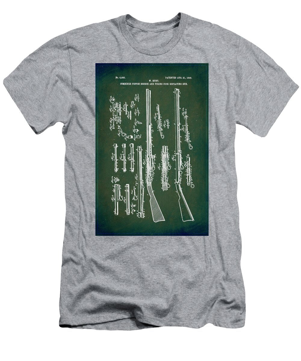 Combined Piston Breech and Firing Cock Repeating Gun 1j Brian Reaves T-Shirt