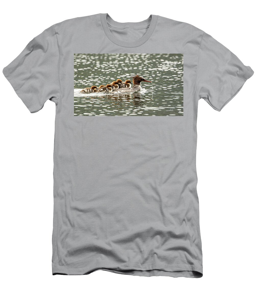 Common Merganser Family Ez Lorenz Imagery T-Shirt