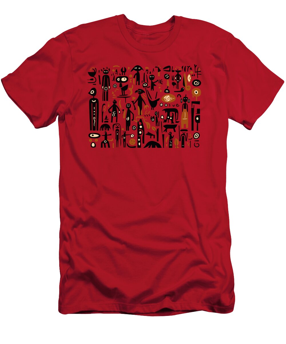 Composition in the Style of Cave Paintings Michal Boubin T-Shirt