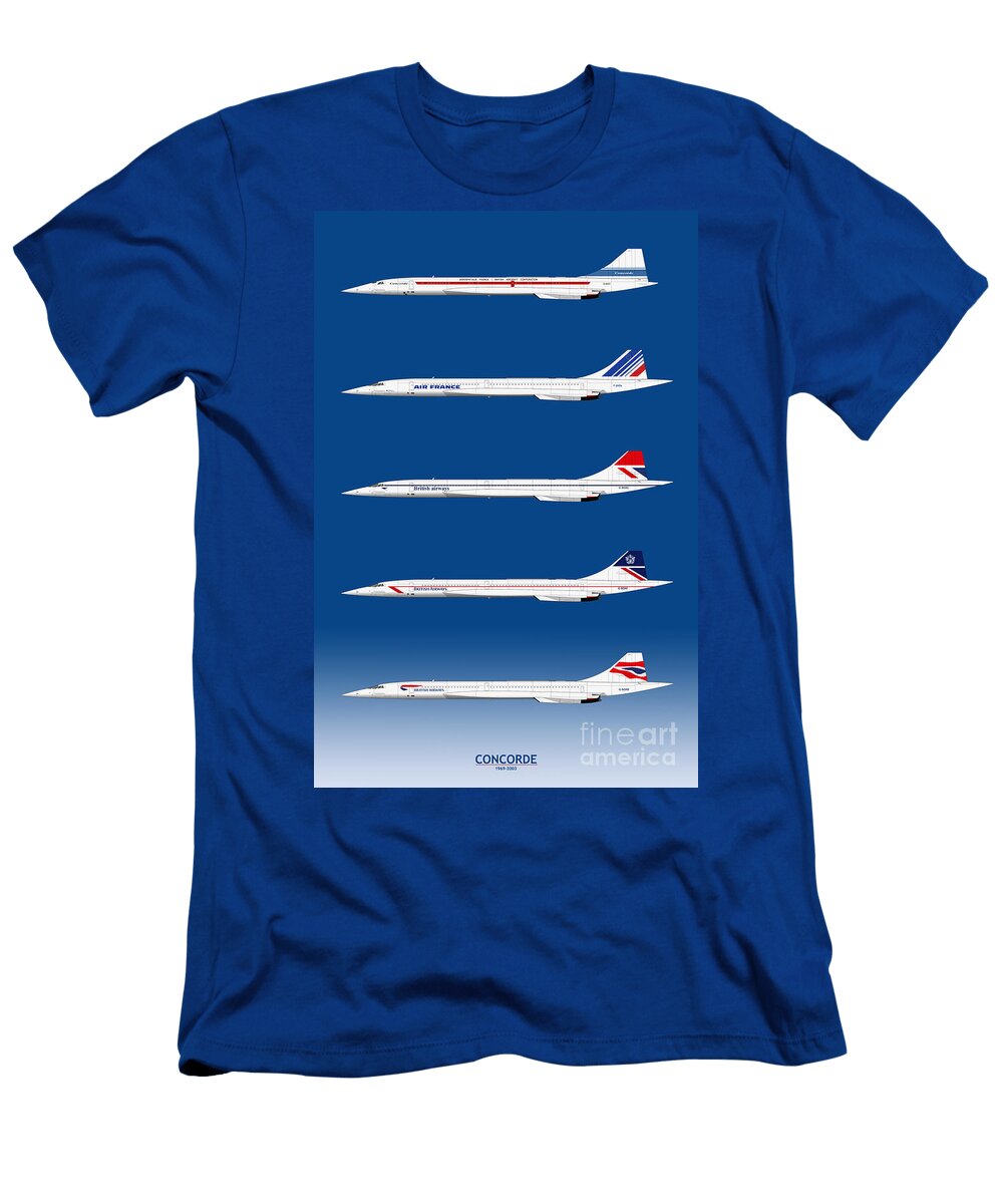 Concorde 1969 to 2003 Steve H Clark Photography T-Shirt