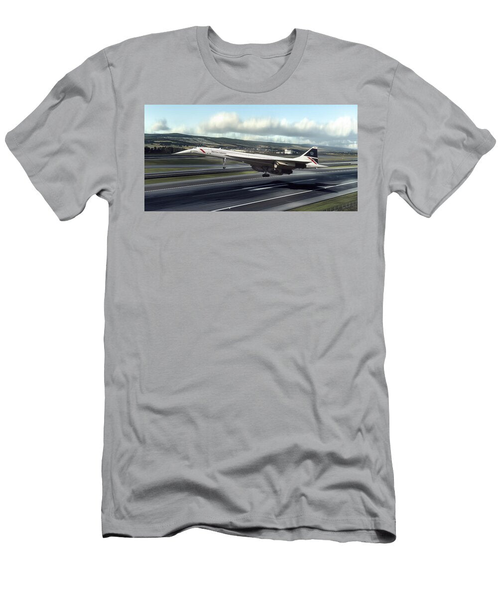 Concorde Crosswind Landing Start Aviation T-Shirt