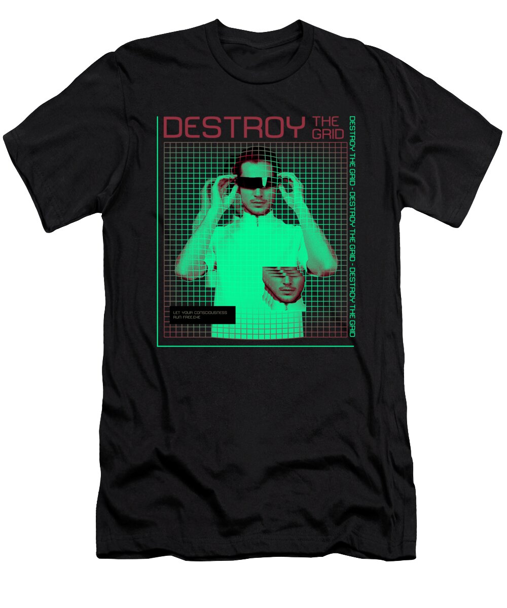 Consciousness Abstract Vaporwave Me T-Shirt
