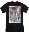Construction of a Castle in a Medieval Village England Unknown Artist T-Shirt