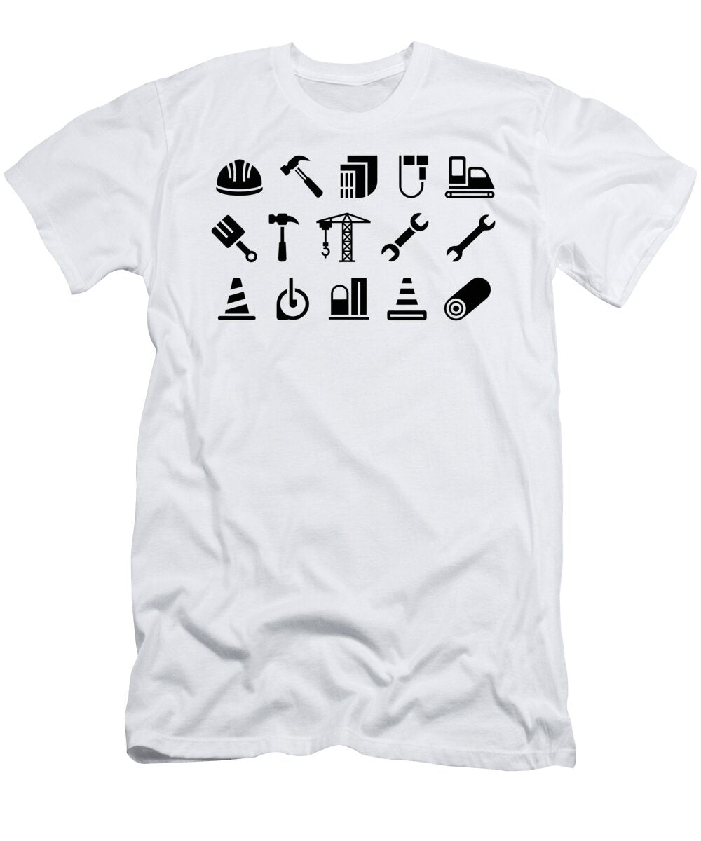 Construction Tools Icons Joanna Redesiuk T-Shirt