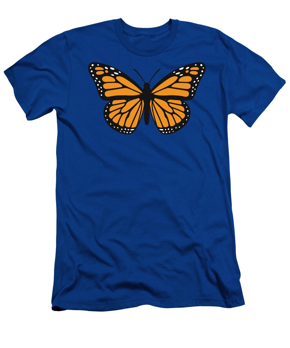 Contemporary Monarch Butterfly with Vibrant Orange Wings Donald Willis T-Shirt