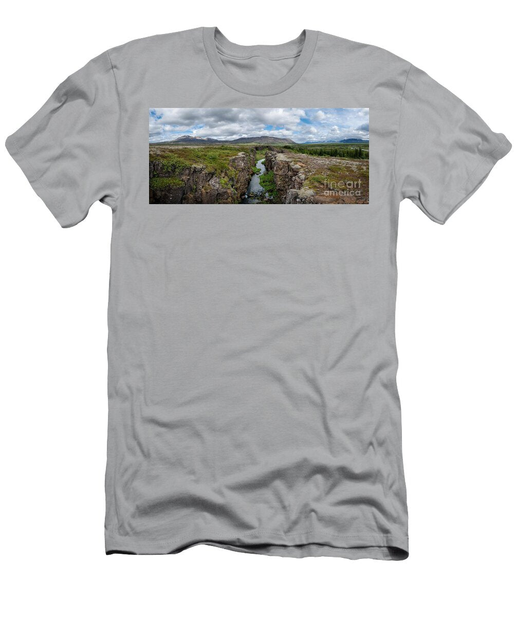 Continental Divide Panorama in Iceland Michael Ver Sprill T-Shirt