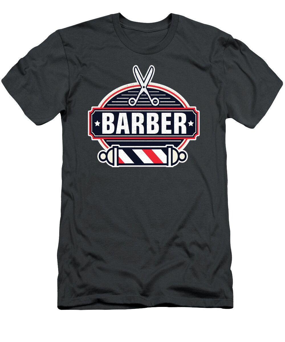 Cool Barbershop Barber Graduation Mustar Mario T-Shirt