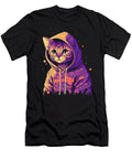 Cool Cat in a Vaporwave Hoodie Kids Taylor Russell T-Shirt