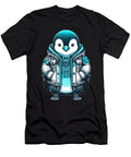 Cool Synthwave Cyberpunk Penguin Lover Gift Martin Hicks T-Shirt