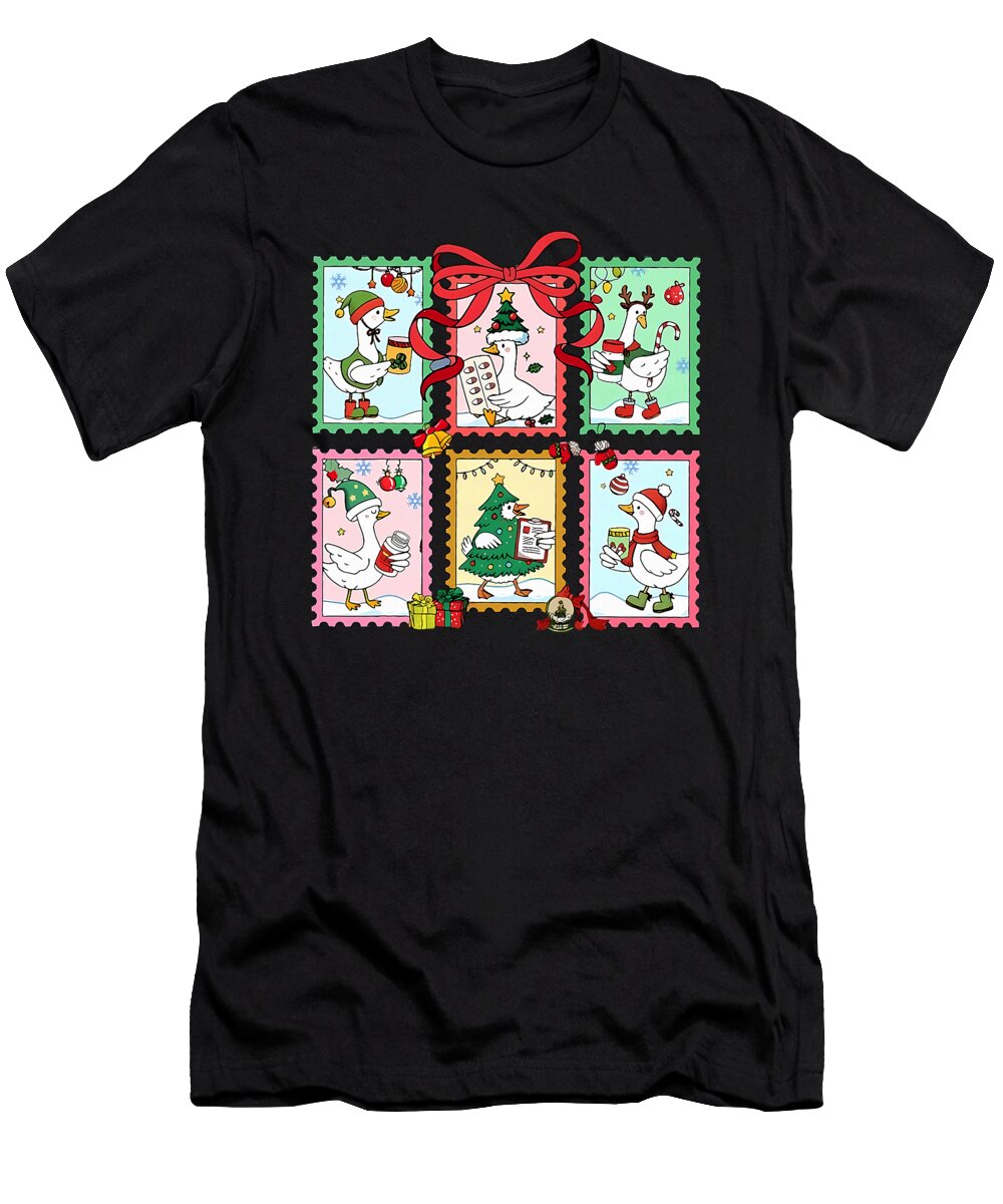 Coquette Bow Funny Goose Pharmacist Christmas Sophie Eleanor T-Shirt