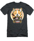 Corgi Eating Ramen Cute Kawaii Noodles Sibainu T-Shirt