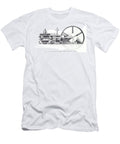 Corliss Valve Steam Engine Mechanism Side View Diagram As4 Historic Illustrations T-Shirt