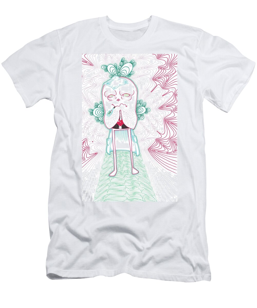 Corona Worried Hotdog Princess Miranda Brouwer T-Shirt
