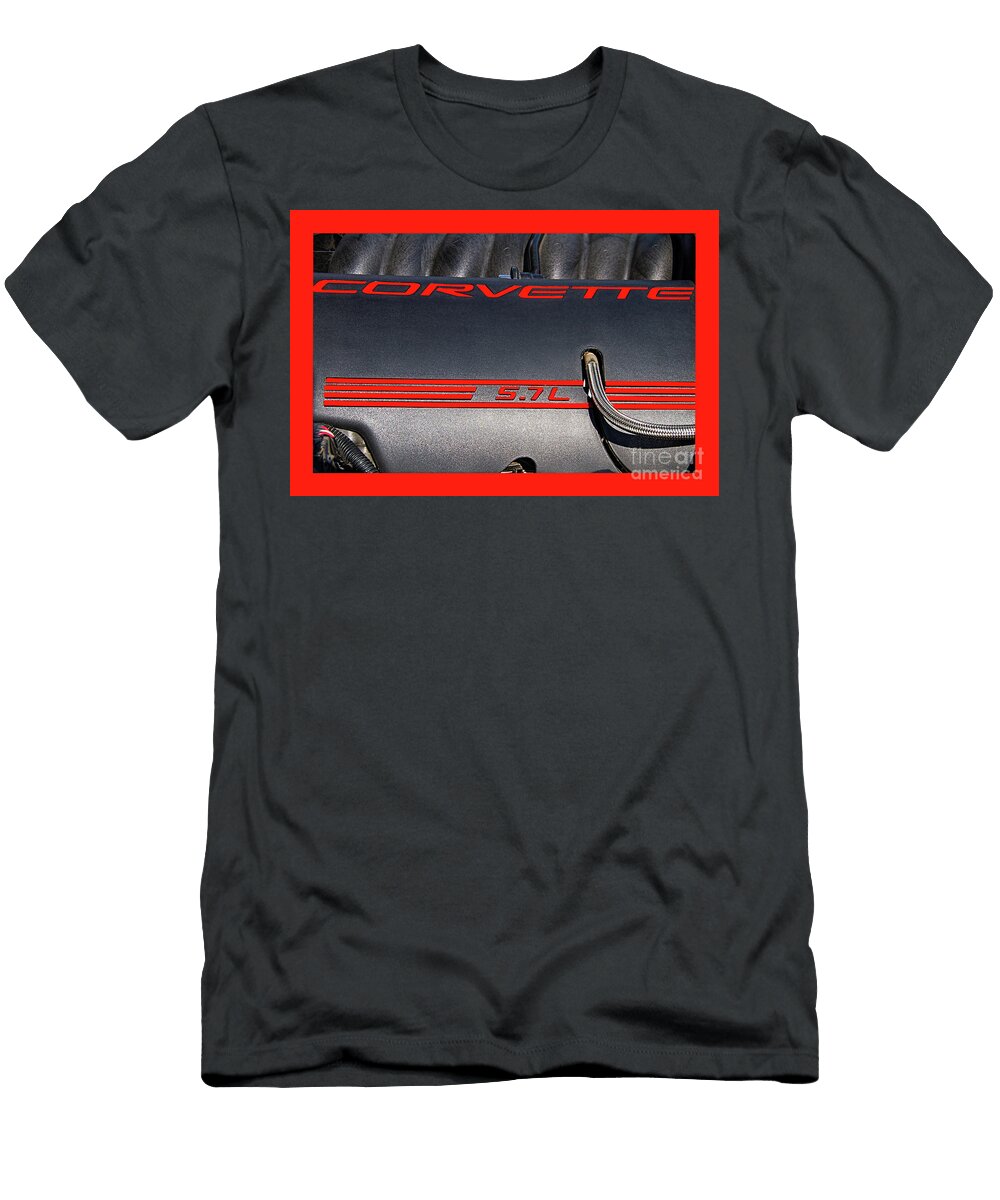 Corvette 57 L Engine Nick Gray T-Shirt