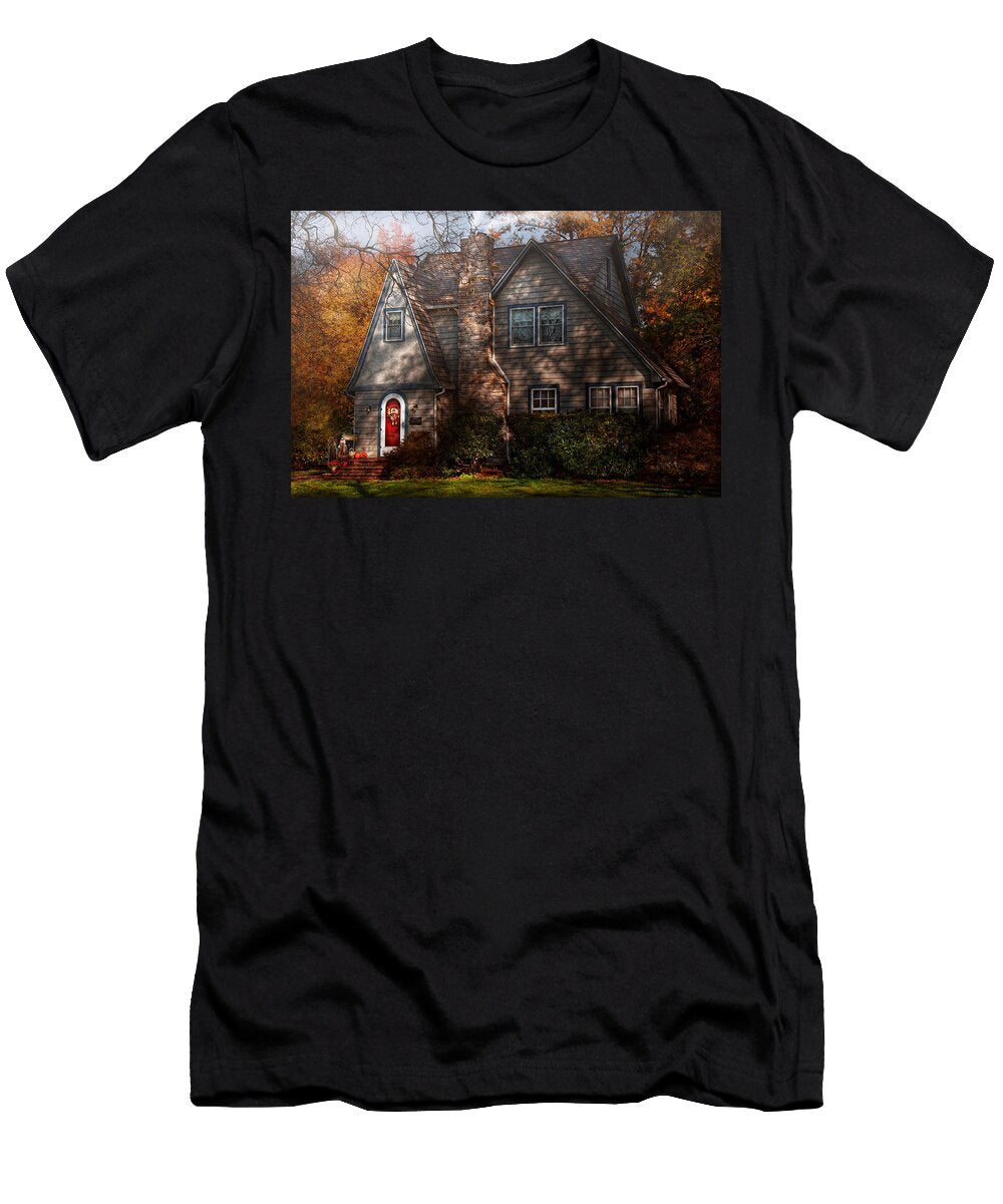 Cottage Cranford Nj Autumn Cottage Mike Savad T-Shirt