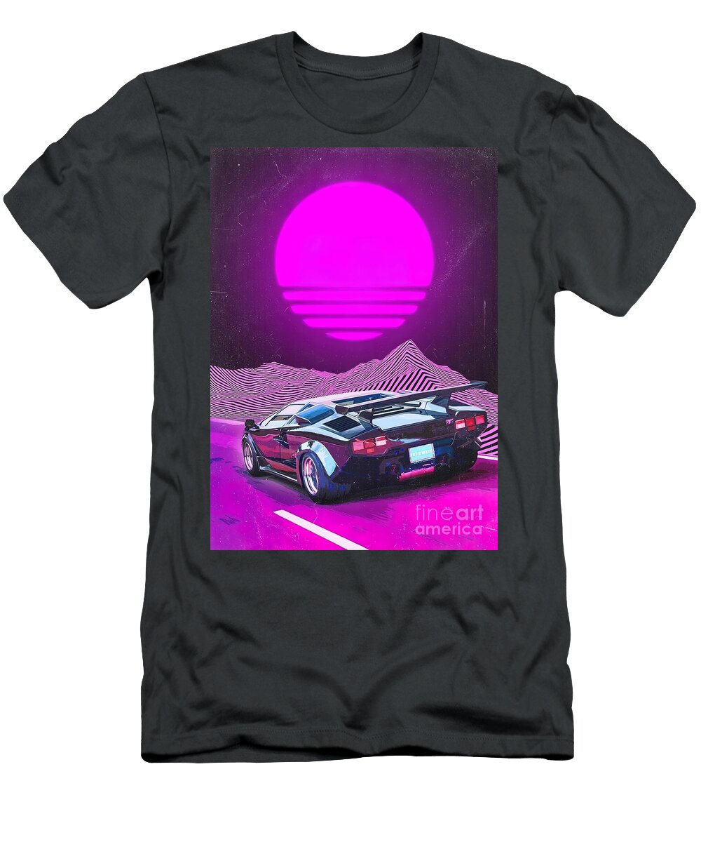 Countach Retrowave Christian Hall T-Shirt
