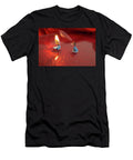 Couple of Birthday Candles One Burning and One Extinguished Dorin Puha T-Shirt