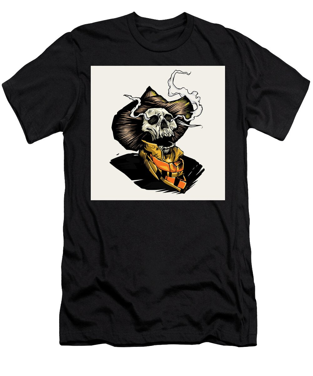 Cowboy Skull in Halloween Skeleton Cowboy Death Skull Cowboys Ezelstore T-Shirt