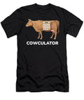 Cowculator Calculator Cow Cows Math Moon T-Shirt