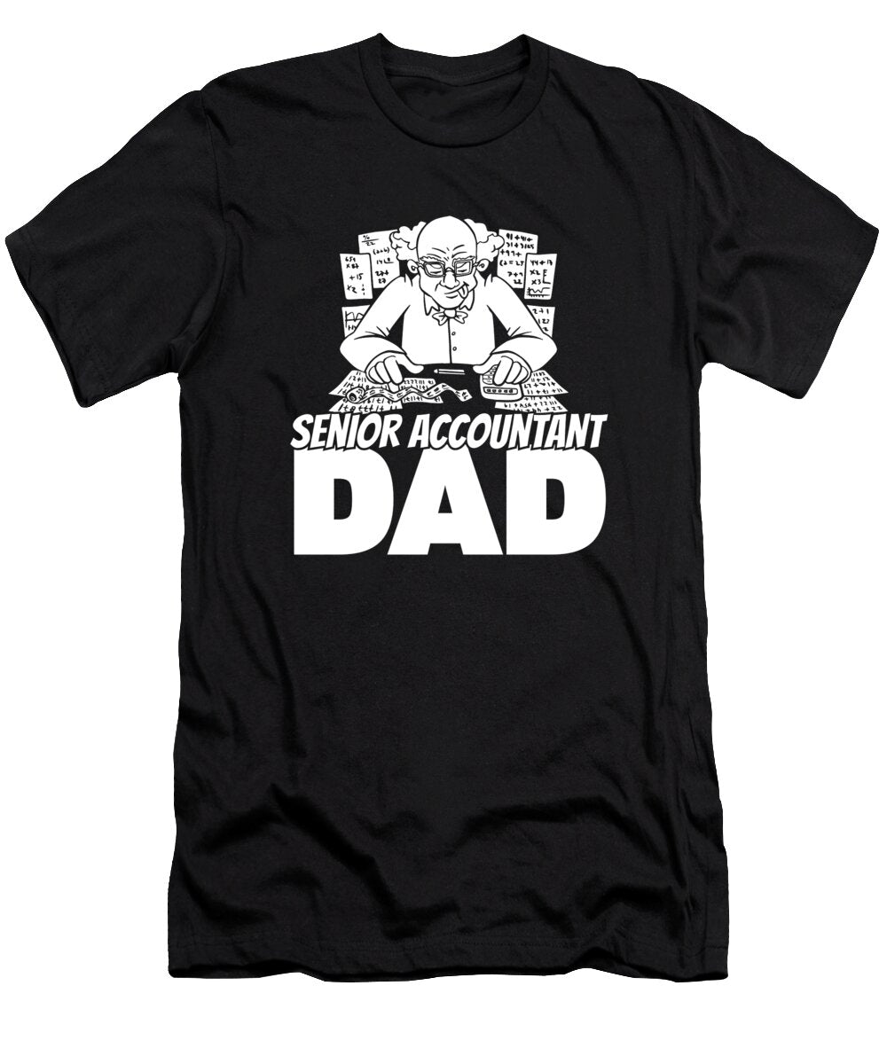 Cpa Bookkeeping Finance Bookkeeper Senior Accountant Crazy Squirrel T-Shirt