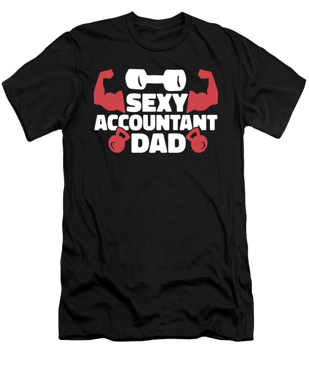 Cpa Dad Accountancy Bookkeeping Bookkeeper Sexy Accountant Crazy Squirrel T-Shirt