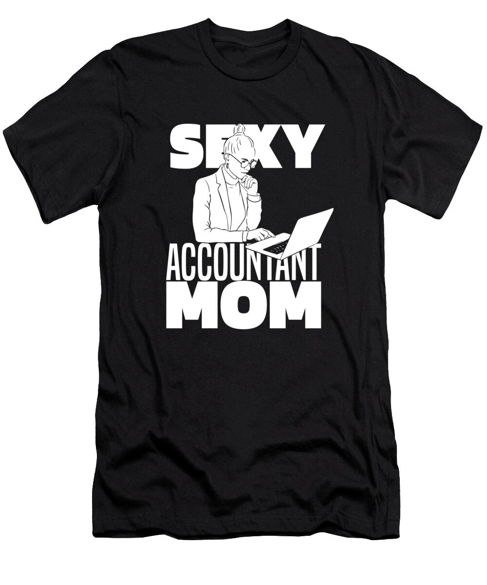 Cpa Mom Bookkeeper Finance Bookkeeping Sexy Accountant Crazy Squirrel T-Shirt