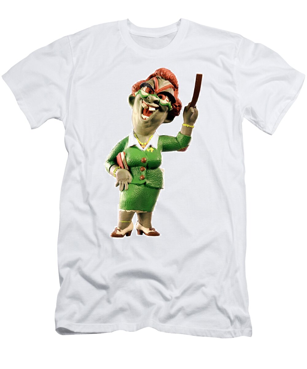 Crazy Female Teacher Csa Images T-Shirt