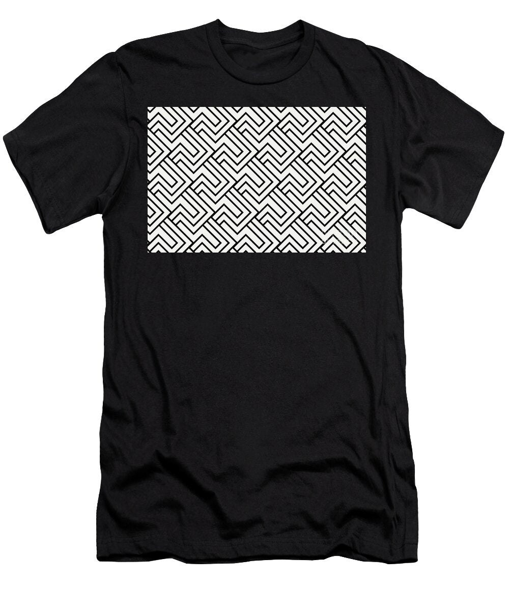 Cream and White Minimal Line Art Pattern 2 Pairs Dulux 2022 Popular Colour Cliff Walk Petite Pattern Minimal Graphic Designs T-Shirt
