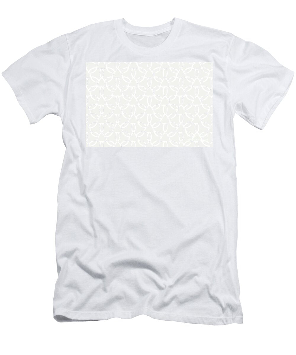 Cream and White Tessellation Line Pattern 32 Pairs Dulux 2022 Popular Colour Cliff Walk Petite Pattern Minimal Graphic Designs T-Shirt