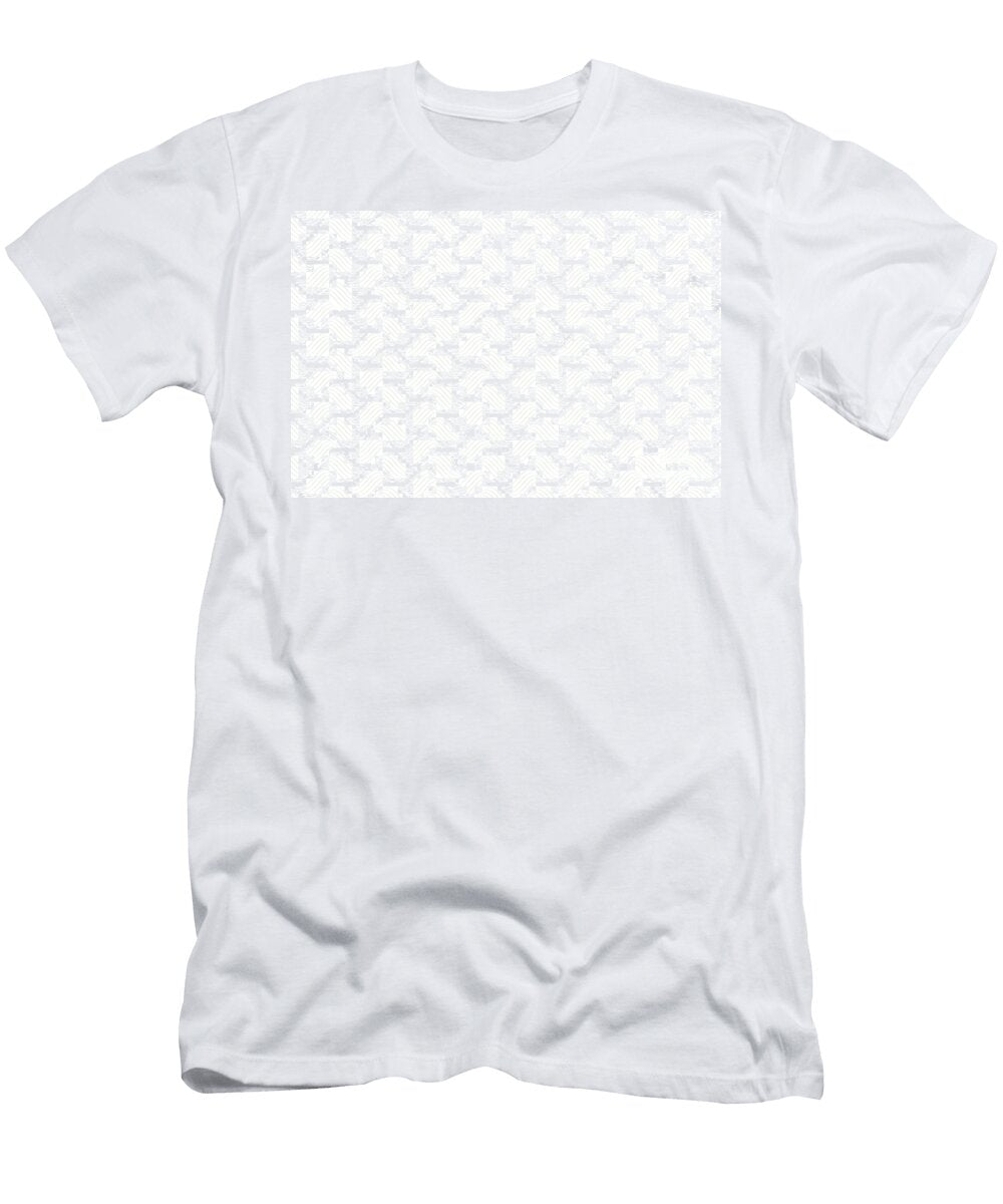 Cream and White Wavy Tessellation Line Pattern Pairs Dulux 2022 Popular Colour Cliff Walk Petite Pattern Minimal Graphic Designs T-Shirt