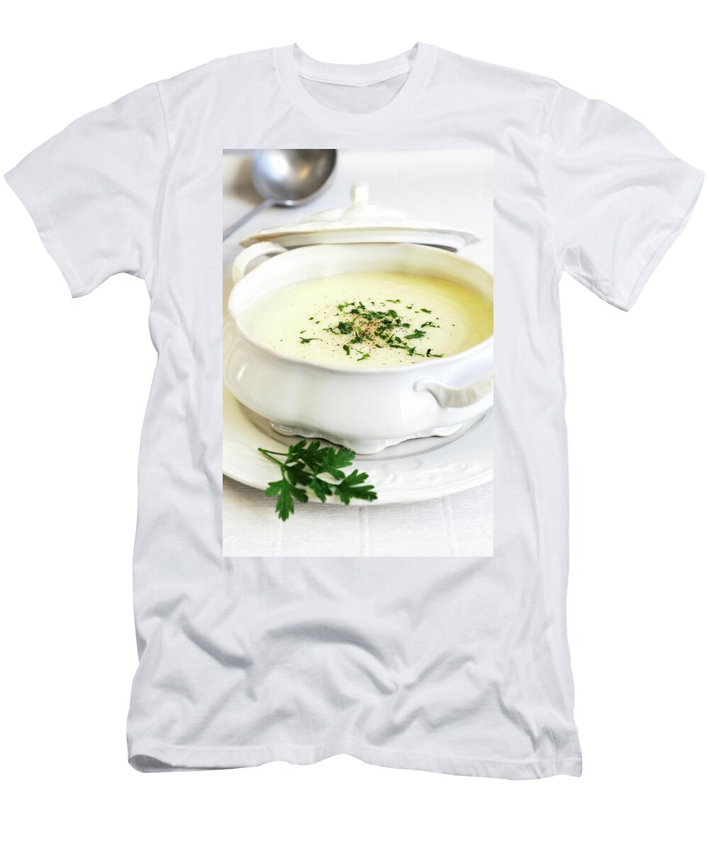 Cream of Celery Soup in a Soup Bowl Mario Matassa T-Shirt