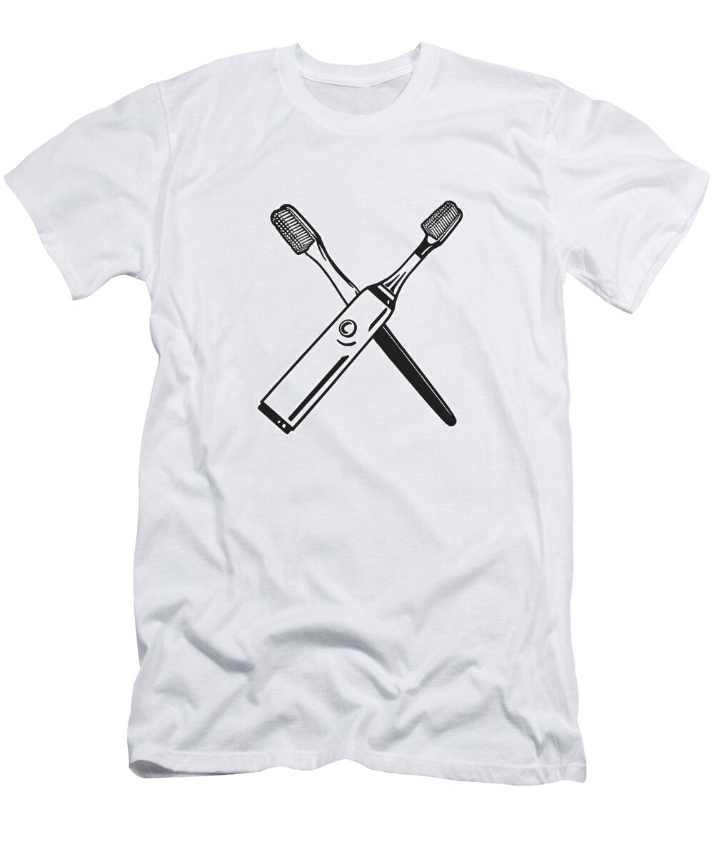Crossed Toothbrushes Csa Images T-Shirt