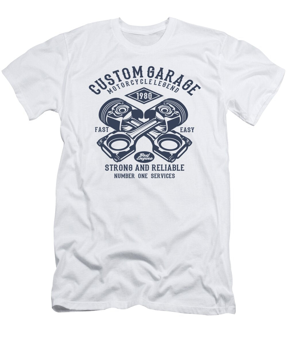 Custom Garage Motorcycle Legend Dirt Bike Motor Florian Dold Art T-Shirt