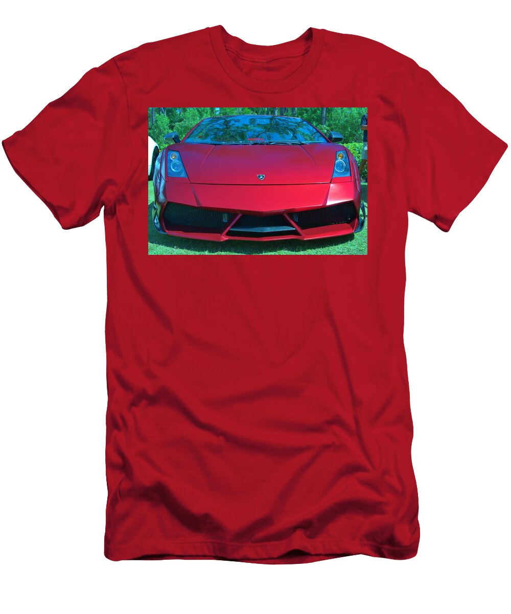 Custom Red Lambo Don Columbus T-Shirt