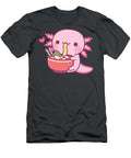 Cute Axolotl Eating Japanese Ramen Noodles Stewart Clark T-Shirt