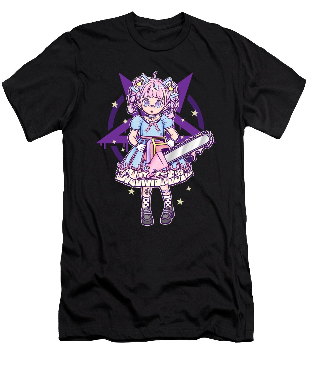 Cute But Psycho I Japanese Anime Girl I Pastel Goth Product Bi Nutz T-Shirt