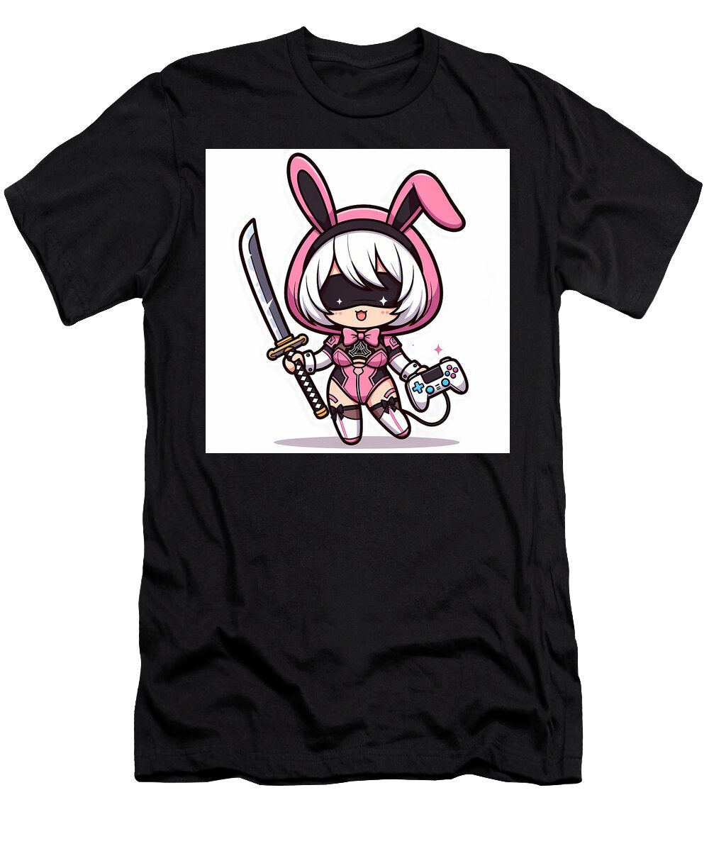 Cute Chibi 2b Bunny Version Tricky Woo T-Shirt
