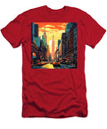 Cute Cityscape Sunset Art Athree Royalstars T-Shirt