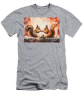 Cute Couples Joy Squirrel Forest Animal Making Heartshaped Pancakes for Breakfast Eldre Delvie T-Shirt