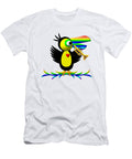 Cute Critters with Heart Toucan and Trumpet Rose Santuci Sofranko T-Shirt